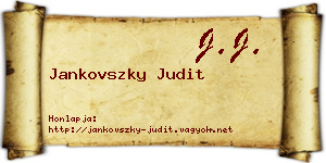 Jankovszky Judit névjegykártya